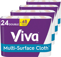 Viva Multi-Surface Cloth Paper Towels, Choose-A-Sheet - 24 Double Rolls