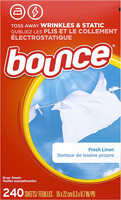Bounce Dryer Sheets, Fresh Linen Scent, 240 Count