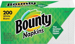 Bounty: Paper Napkins, White, 200 Count
