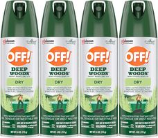 OFF! Deep Woods Insect Repellent Aerosol, 4 Oz, 4 Count