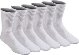 Dickies: Men's All Purpose Cushion Crew Socks, 6 PAIR, SIZE LARGE
