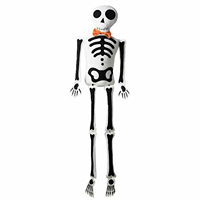 Happy Haunting Fabric Skeleton Sitter, 60"