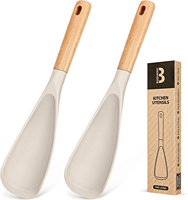 Badiano: Cooking Spoon  (2 Pack of Khaki,  inch)