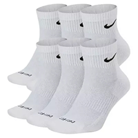 Nike: Dri-FIT Everyday Plus Cushioned Training Ankle Socks - 6 Pack - white