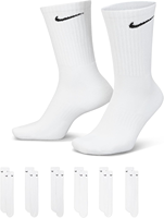 Nike Adult Everyday Cushioned Training Crew Socks (6-Packs)- LARGE