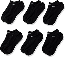 Nike Adult Everyday Cushioned Training No-Show Socks 6-Packs | Medium