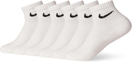 Nike Adult Everyday Cushioned Training Ankle Socks (6-Packs) | Adult Small